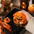 thumbnail image 4 of Halloween Mystery Squishy Toy with Pumpkin Design and Steamer Basket, 1 Pack, Orange and Black, for Kids Party Favors, Squeeze Toy, 4 of 5