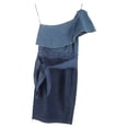 thumbnail image 2 of Pre-Owned Lanvin One Shoulder Mini Dress in Blue Denim, 2 of 2