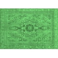thumbnail image 1 of Ahgly Company Indoor Rectangle Abstract Emerald Green Modern Area Rugs, 5' x 8', 1 of 4