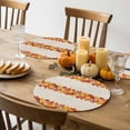 thumbnail image 4 of Fall Round Placemats Set of 4 Autumn Maple Leaves Place Mats Thanksgiving Woven Placemat Autumn Leaf Linen Circle Braided Table Mat for Kitchen Dining Table Autumn Party Home Decor 15 Inch, 4 of 9