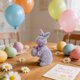 thumbnail image 5 of ddioayh Easter Bunny Ornament Glittery Textured Multi-Expression Simulation Flock Bunny with Satin Bow for Home Garden Patio Outdoor Decor, 5 of 6