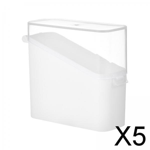 5 recipientes para queso en rodajas, recipiente para refrigerador, soporte para , caja de almacenamiento para rebanadas de 5 piezas