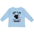 thumbnail image 3 of Inktastic Future Drummer Kid Loves Drums Boys or Girls Long Sleeve Toddler T-Shirt, 3 of 5