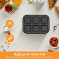 thumbnail image 3 of Sutowe 2/4Pcs Muffin Baking Pan Non Stick Carbon Steel Cupcake Pan 6 Cavity Square Cupcake Brownies Plates for Baking Kitchen, 3 of 8