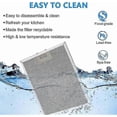 thumbnail image 3 of 2 pieces Metal Grease Filter 320x260mm, Aluminum, Anti-Grease, Washable, Mesh, Extractor Hood Accessory for Kitchen Hoods - Silver, 3 of 5