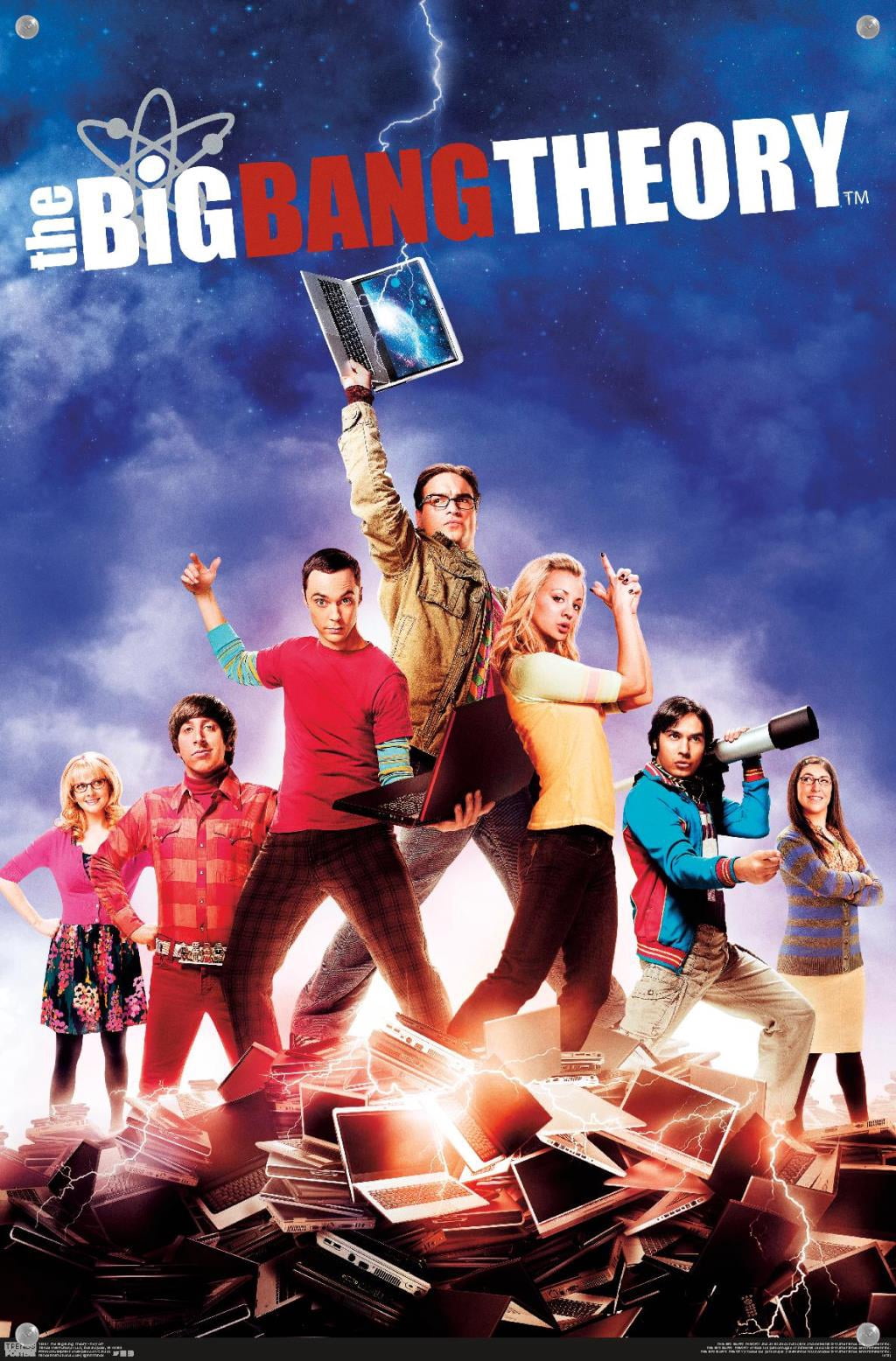 The Big Bang Theory - Key Art Wall Poster with Pushpins, 14.725" x 22.375"
