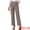 Beige Black, variant on Women's Plaid Trousers Pockets Straight Leg Casual Pant M Camel