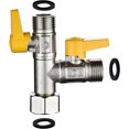 thumbnail image 1 of Vanne 3 Voie Raccord T 1/2 Douchette et Douche de Tête Bras de Douche Inverseur 3 Voies en Laiton Adaptateur Éteindre esquí esquí Gafas de esquí, 1 of 5
