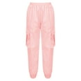 thumbnail image 3 of YiZYiF Kids Boys Dungarees Casual Moisture-Wicking Cargo Pants,Sizes 6-14 Pink 14, 3 of 7