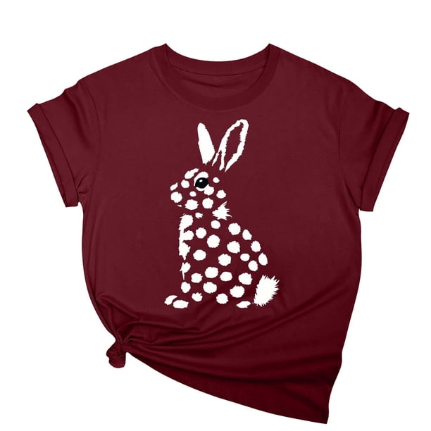 Tops de Cuello Alto para las Mujeres Amante Impreso Camiseta Cuello Redondo Manga Corta, Poliéster Spandex