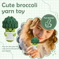 thumbnail image 2 of Positive Broccoli Plush Toy Inspirational Crochet Design, Motivational Gift for Boys Girlss & Adults, Unique Handmade Decor, 2 of 5