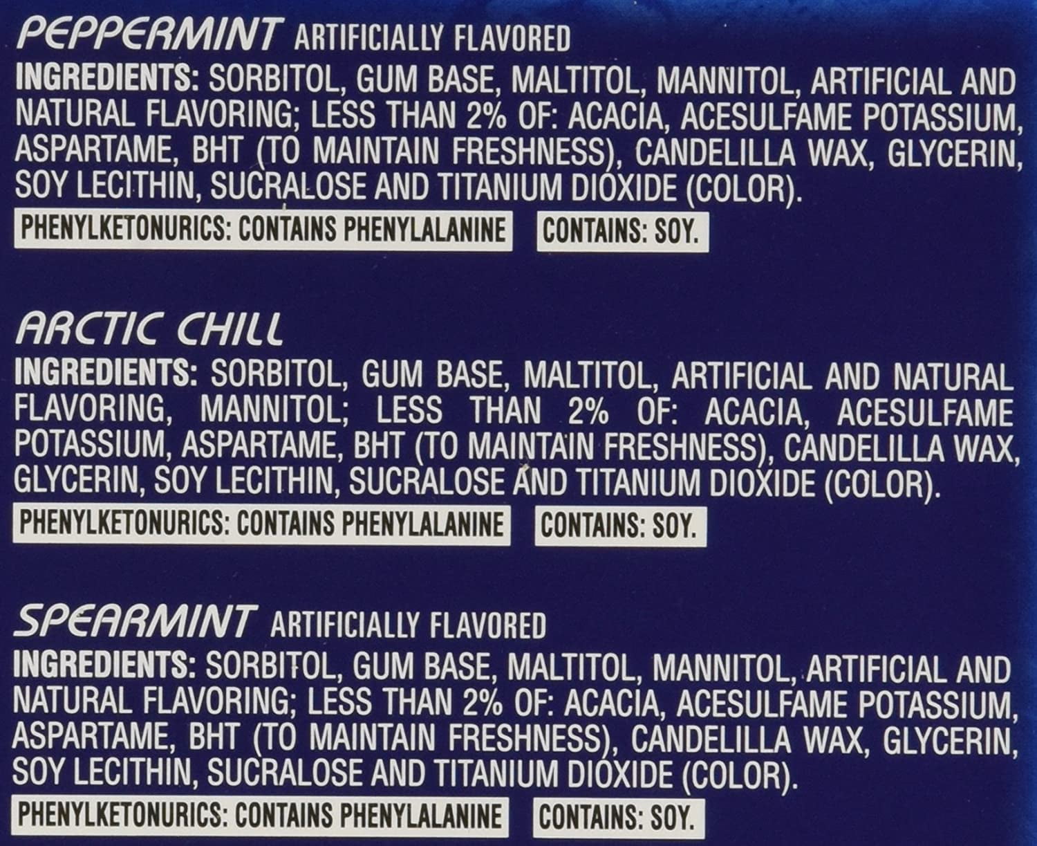 Dentyne Ice Mint Variety Gum, 12 Count
