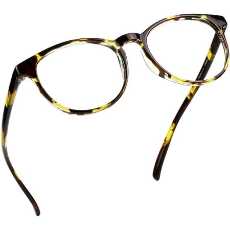 LifeArt Blue Light Blocking Glasses, Anti Eyestrain, Computer Reading Glasses, Gaming Glasses, TV Glasses for Women Men, Anti Glare (Tortoise, +3.00 Magnification)