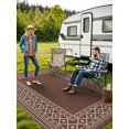 thumbnail image 3 of GENIMO 6'x9' Outdoor Rug for Patio, Reversible Plastic Waterproof RV Rugs, Clearance Large Mat, Porch, Camping, Picnic, Deck, Camper, Balco, 3 of 7