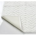 thumbnail image 4 of Better Trends Chelsea Collection Chevron Pattern, Bath Mat & Towel, 4 Piece Set (17" x 24" | 20" x 30" | 2 PCS 27" x 54"), Ivory, 4 of 4