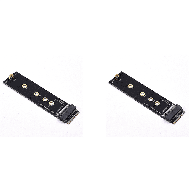 2X M.2 A+E KEY Slot To M.2 NVME Adapter Card NGFF To KEY-M Expansion Card NVMe PCI SSD Port Expansion Adapter