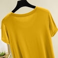 thumbnail image 6 of Womens Summer Tops Short Sleeve Shirts Casual V Neck T Shirt Loose Fit Comfy, 6 of 8