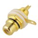 thumbnail image 5 of Conector RCA chapado en oro, conector hembra de Audio HIFI (negro), 10 Uds., 5 of 9