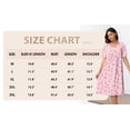 thumbnail image 7 of MINTREUS Nightgown Short Sleeve for Women Sleepwear V Neck Nightshirt House Dress with Pockets, 7 of 7