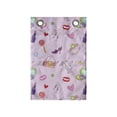 thumbnail image 1 of Cartoon Hanging Pocket Organizer, Girls Illustration with Fashion Accessories and Makeup Lollipop Flower Print, Printed Polyester Storage Bag with Pockets, 14" x 20", Multicolor, 1 of 2