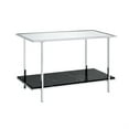 thumbnail image 1 of Benjara BM209601 Console Table with Mirror Top and Faux Marble Open Bottom Shelf, Silver, 1 of 1