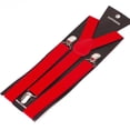 thumbnail image 2 of Correa con clip unisex, correa negra pura para hombre y mujer, correa con tres clips, dos correas, correa de 2,5 cm, 2 of 5