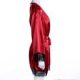 thumbnail image 4 of Women Satin Kimono Bridesmaid Silky Lace Bathrobe Night Gown Robe, 4 of 6