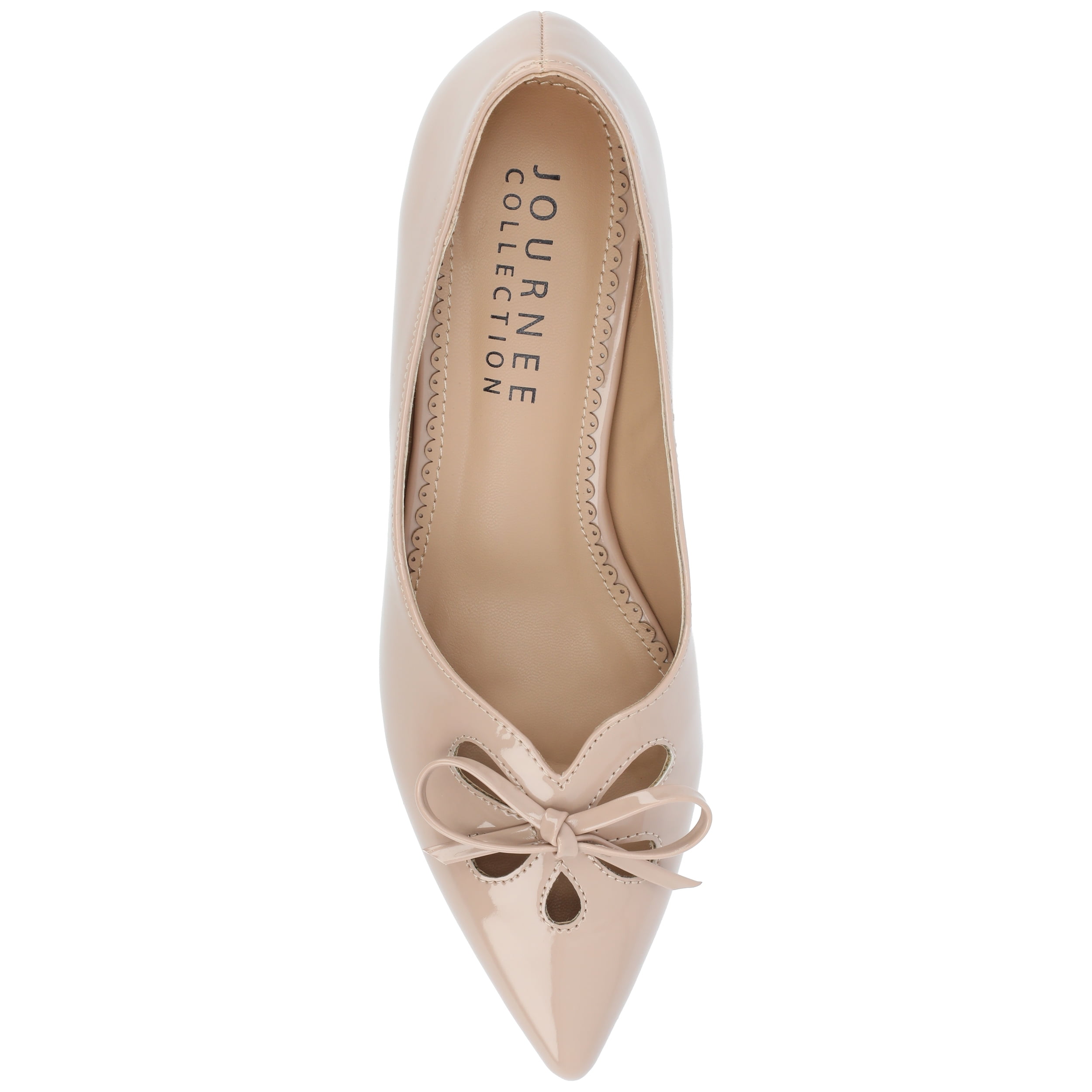 Journee Womens Lutana Pointed Toe Kitten Heel Pumps, Widths Available