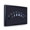 thumbnail image 3 of Designart 'Different Moon Phases In Space' Bohemian & Eclectic Framed Canvas Wall Art Print, 3 of 5