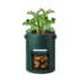 thumbnail image 2 of 3 bolsas para plantas de 10 galones, bolsas para plantar verduras con solapa y asas, para plantar patatas, zanahorias, fresas, tomates, flores (verde) JM  JM, 2 of 3