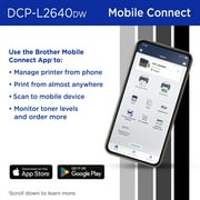Brother Wireless DCP-L2640DW Compact Monochrome Multi-Function Laser Printer with Print, Copy and Scan, Duplex and Mobile Printing