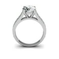 thumbnail image 6 of SuperJeweler 2 1/2 Carat Round Shape Moissanite Engagement Ring In 14 Karat White Gold For Women, 6 of 6