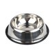 thumbnail image 1 of 2 paquetes de cuencos para perros de acero inoxidable con base de goma antideslizante para mascotas pequeñas/medianas/grandes, plato perfecto, cuenco alimentador de mascotas y cuenco de agua, 1 of 4