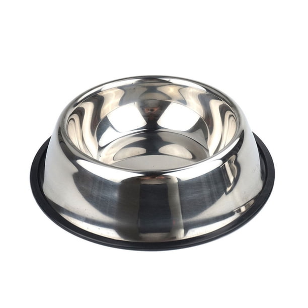 2 paquetes de cuencos para perros de acero inoxidable con base de goma antideslizante para mascotas pequeñas/medianas/grandes, plato perfecto, cuenco alimentador de mascotas y cuenco de agua