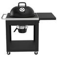 Nexgrill Charcoal Kettle Grill with Table Cart and Side Table
