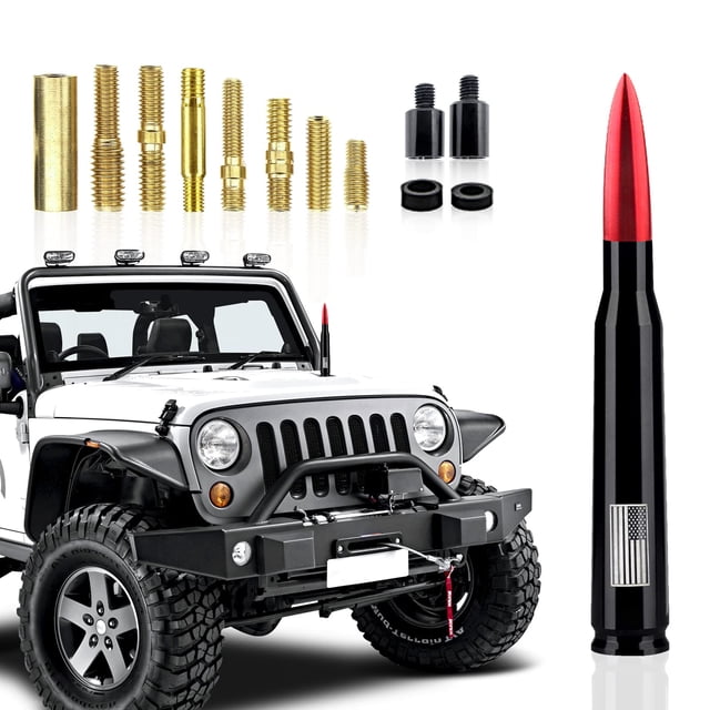 Antena Car Bullet Gseigvee para GM Chevy Silverado con bandera