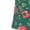 Emerald Green Petals, variant on Woman Within Plus Size Snap-Front Thermal Shirtdress