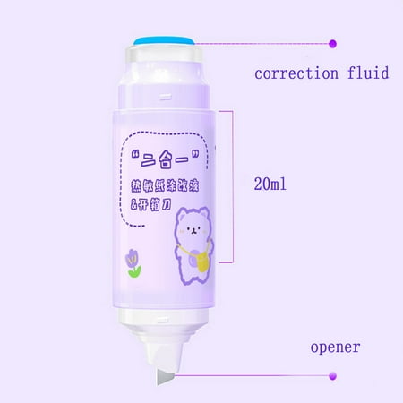 

Feiboyy Correction Fluid Informatiion Cover Privacy Proction Liquid 2 In 1 With Package Opener Mini Knife Confidential Seal 20ml