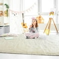 thumbnail image 3 of Junovo Super Soft Fluffy Area Rugs Modern Shag Rug for Bedroom Living Room,Cute Carpets for Kids Nursery Girls Home Dorm,9'x12',Cream White, 3 of 7