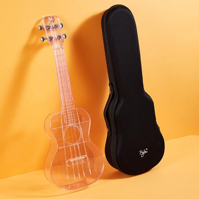 Ukulele con Gig cuerdas 3 de limpieza shamjiam Ukelele transparente de 23 pulgadas