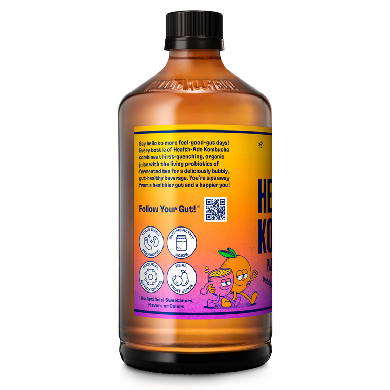 Health-Ade Passion Fruit Tangerine Kombucha Tea 16 fl oz Fermented