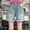 Blue, variant on ITSAME Girls Denim Shorts, Daily Wear Elastic Waist Loose Fit Summer Casual Shorts with Pockets Blue Size 7-8