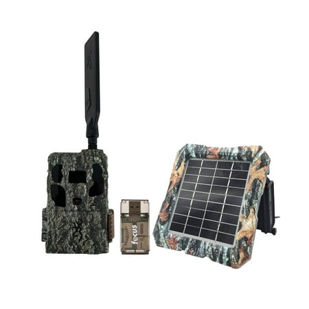Browning Trail Camera Defender 46MP HD AI Wireless Pro Scout Max Bundle with Long Range Cellular Antenna and Card Reader (3-Items)
