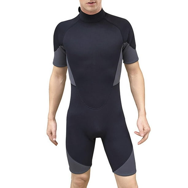 Hombres Trajes de Buceo Traje de Baño de Una Pieza Monos de Natación Traje  de Protección de Manga Corta Estiramiento para Piragüismo Esnórquel Surf 
