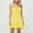 Yellow, variant on Oplxuo Women's 2025 Summer Square Neck A-Line Beach Dress - Boho Ruffle Spaghetti Strap Tiered Swing Vacation Party Dresses