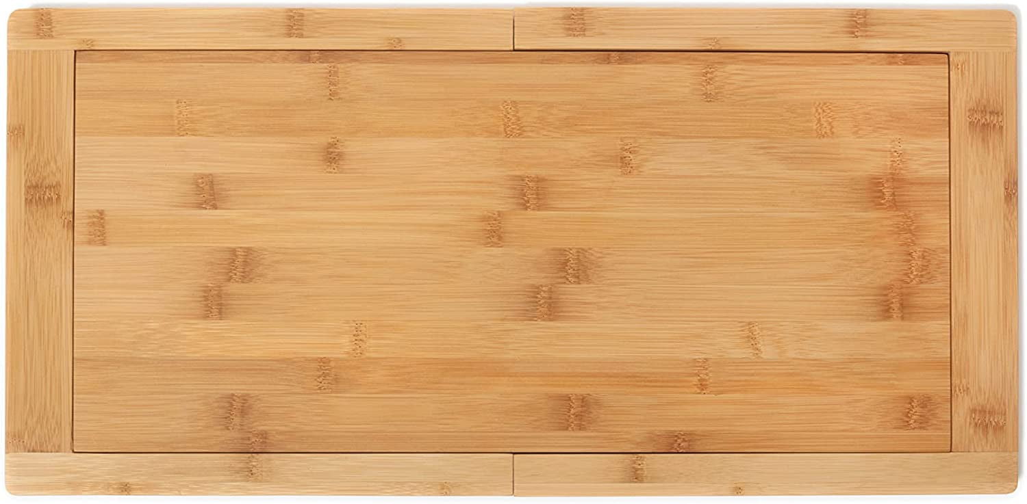 Lipper International Bamboo Over-the-Sink Expandable Cutting Board, 34" x 11 1/2"