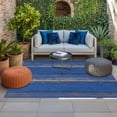 thumbnail image 2 of Blue Wooden Grain Outdoor Rug for Patio/Deck/Porch, Non-Slip Large Area Rug 5 x 8 Ft, Farmhouse Mottled Planks Country Indoor Outdoor Rugs Washable Area Rugs, Reversible Camping Rug Carpet Runner, 2 of 8
