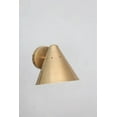 thumbnail image 3 of 1 Light Short Wall Mid Century Modern Raw Brass Sputnik Chandelier Light Fixture, 3 of 3
