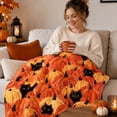 thumbnail image 3 of Fall Throw Blanket Super Soft Cozy and Plush for Couch and Chair Fall Blankets and Throws Pumpkin Blanket G, 3 of 6