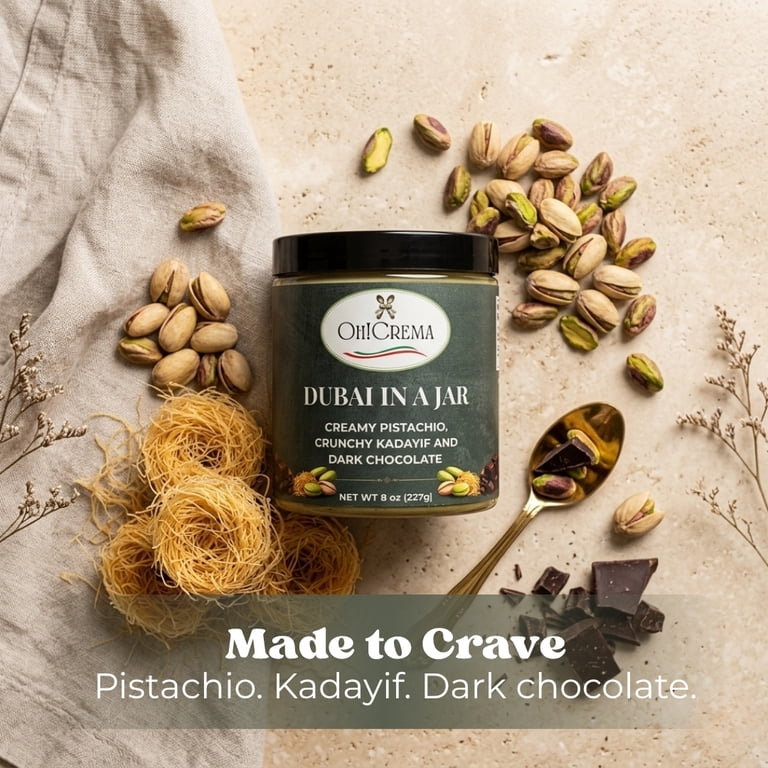 【ラスト1個】おたすけハドウクリーム Oh! Crema Dubai in a Jar – Handcrafted - Creamy Pistachio with
